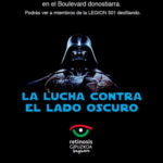 Cartel anunciador del Día de la Retinosis Pigmentaria de 2014. realizado por Adaki Komunikazioa.